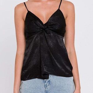 NWT ENDLESS ROSE Black Y2K Baby doll Tank Top